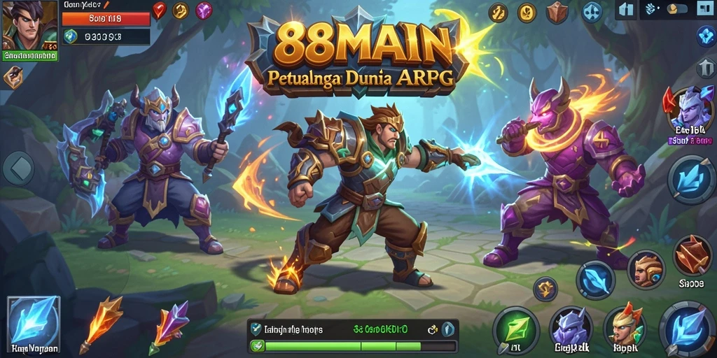 Tampilan gameplay 88MAIN yang mendebarkan dan penuh aksi.