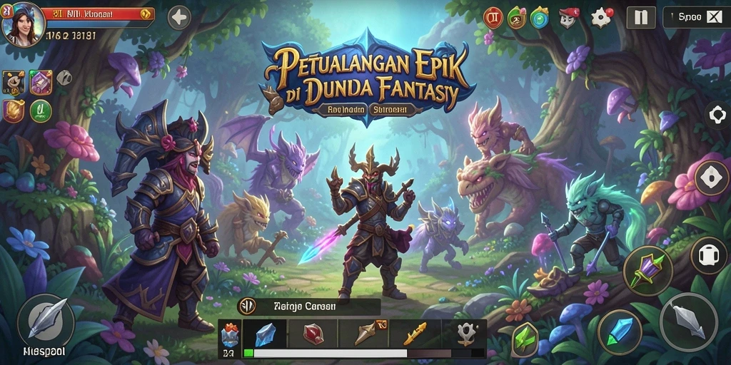 Tampilan menarik dari gameplay petualangan di 8II dengan karakter yang beraksi.