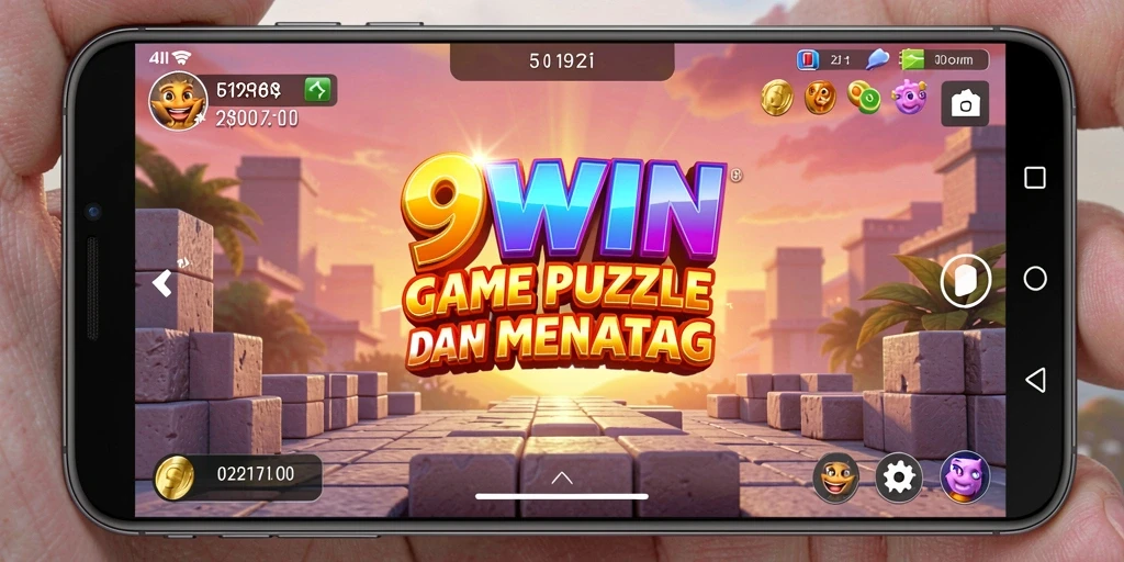 Tampilan gameplay Puzzle yang menantang dan mengasyikkan dalam 9WIN.