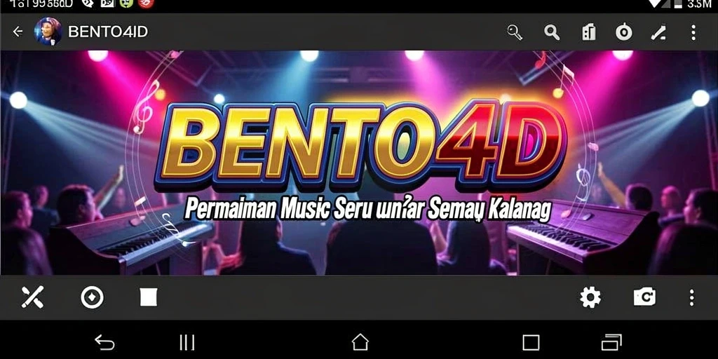 Tampilan gameplay BENTO4D yang menarik dan penuh musik.