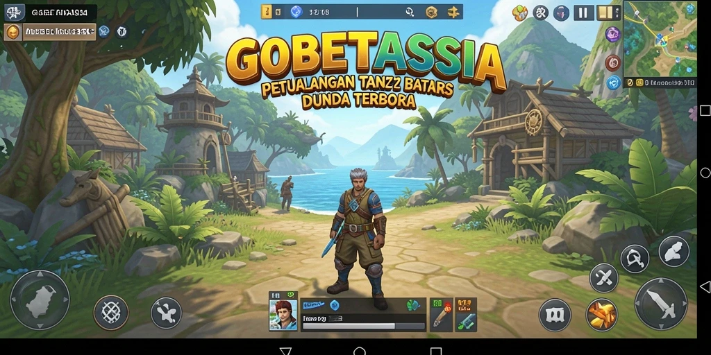 Tampilan gameplay GOBETASIA di dunia terbuka yang penuh petualangan.