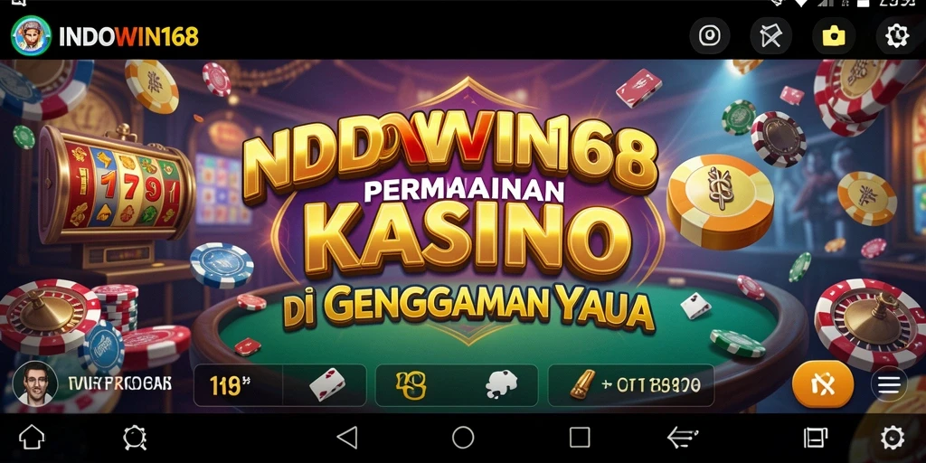 Tangkapan layar utama INDOWIN168 menunjukkan pengalaman permainan Kasino yang seru.