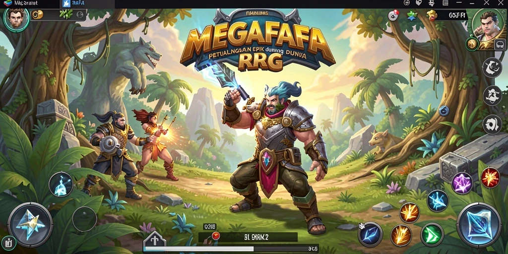 Tampilan gameplay MEGAFAFA yang menegangkan dan penuh aksi.
