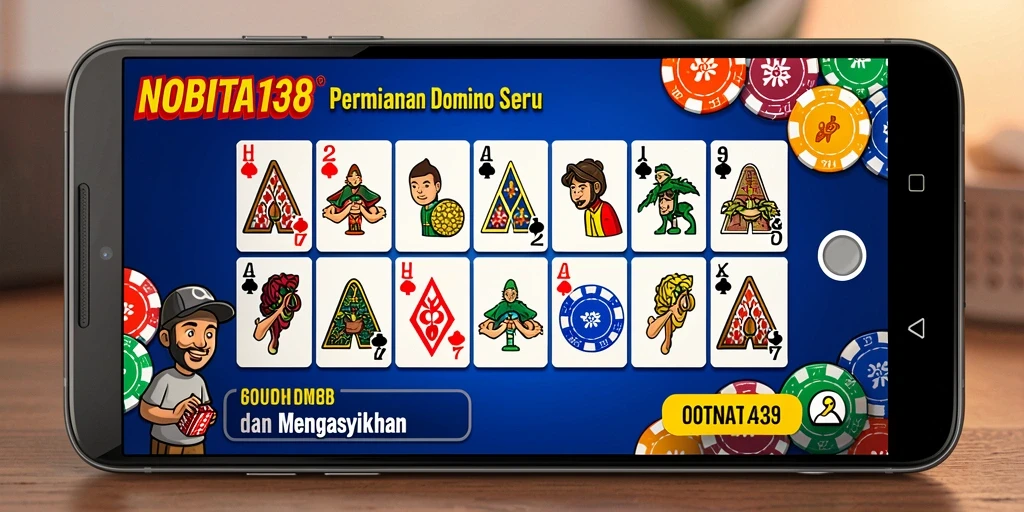 Screenshot NOBITA138 menampilkan serunya gameplay Domino.