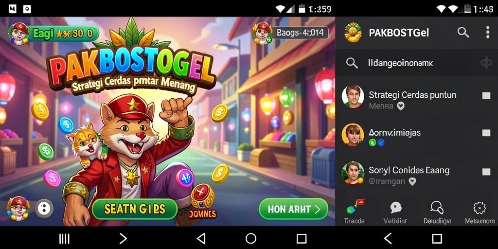 Tampilan gameplay PAKBOSTOGEL yang menantang dan strategis.