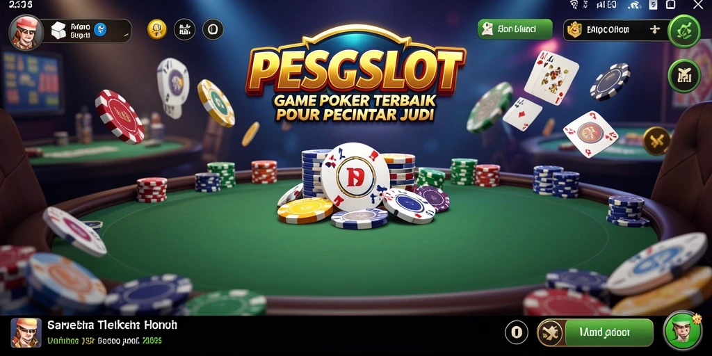 Gameplay Poker intens dan mendebarkan dalam PESGSLOT.