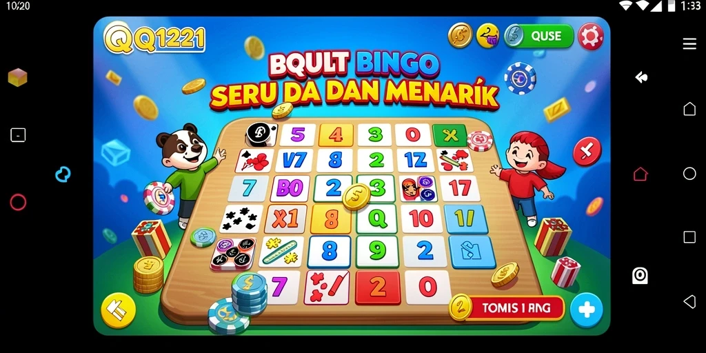 Tampilan gameplay Bingo yang seru dan interaktif di QQ1221.