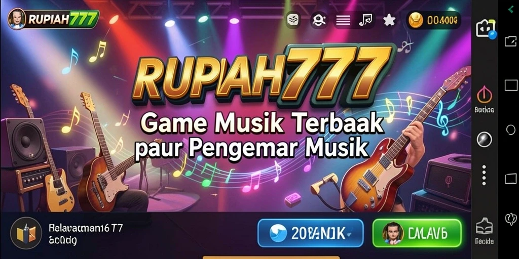 Tampilan screenshot RUPIAH777 yang menunjukkan gameplay musik yang seru.